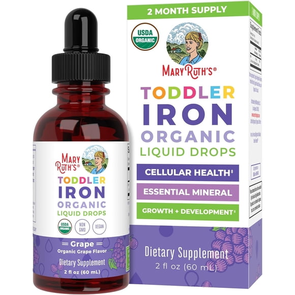 Hierro Líquido Orgánico Niños 60 Ml Sabor Uva