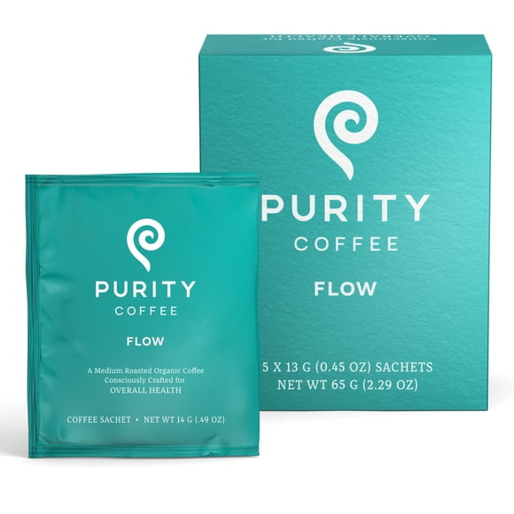 Café PURITY COFFEE FLOW Tostado Medio Orgánico 5 Sobres
