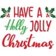 thumbnail image 1 of Decomural Red & Green Holly Jolly Christmas WS-50060, 1 of 2