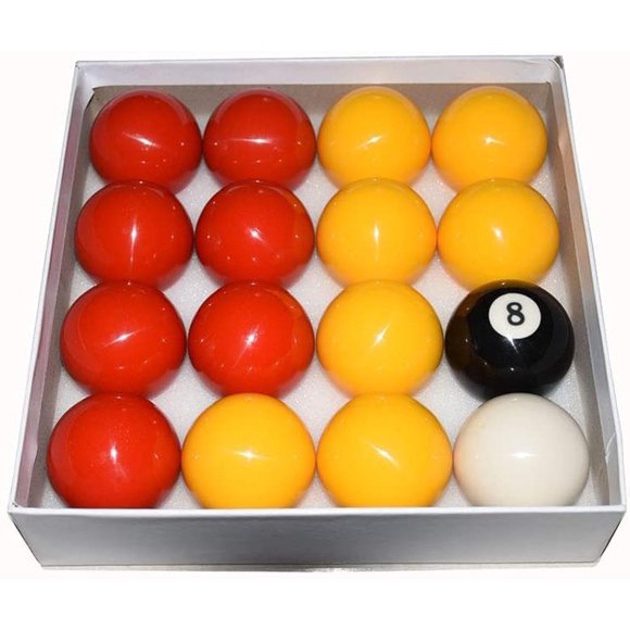 Bolas de Billar TGA Sports 57 mm Conjunto Rojo y Amarillo