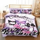 thumbnail image 1 of Kuromi Cinnamoroll Quilt Cover Pillowcase Set Single Double Bed Cute Cartoon Suitable for Boys Girls Children Gifts DecorationBed Sheets, 1 of 5