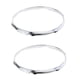 thumbnail image 1 of 1 par Snare Drum Hoop Ring Rim para instrumento de percusión 13 pulgadas 6 orificios, 1 of 5