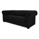thumbnail image 1 of Sofá Chesterfield 2 Cuerpos Lino Negro, 1 of 2