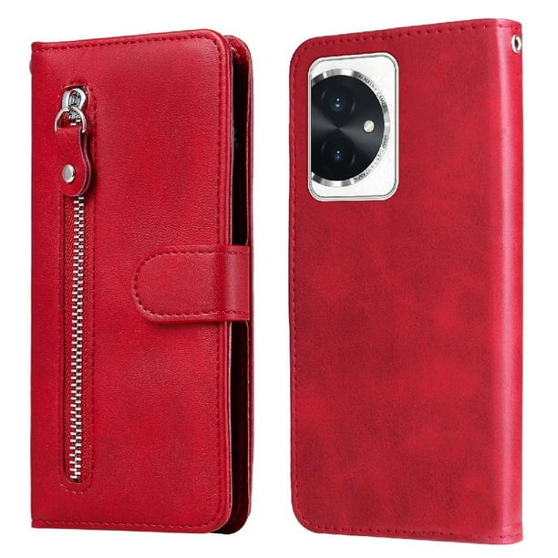 Funda con Cremallera para Honor 100, Carcasa Cartera de Cuero PU con Soporte y Tarjetero