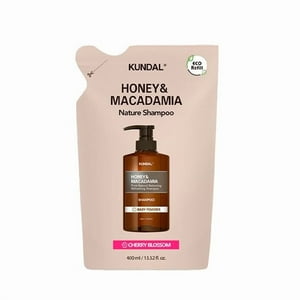 Kundal - Shampoo Coreano Honey & Macadamia Refill 400Ml | Cherry Blossom