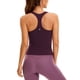 thumbnail image 1 of Camiseta sin mangas CRZ YOGA Butterluxe Workout con sujetador acolchado, color morado oscuro, 1 of 4
