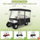 thumbnail image 2 of Cubierta impermeable negra para carrito de golf de 4 pasajeros SHANTRA, 2 of 8