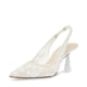 thumbnail image 1 of Zapato de Tacón Nikki para Mujer Betsey Johnson en Marfil con Punta Fina y Tira Trasera Talla 8, 1 of 3