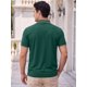 thumbnail image 3 of INSPIRE CHIC Camisa Polo de Hombre de Manga Corta Casual de Verano para Tenis Golf XL Verde Oscuro, 3 of 5