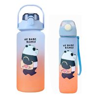 Genérico - Botellas Agua Motivacionales 2L 900Ml A Prueba De Fugas