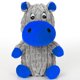 thumbnail image 2 of Juguete para perros Loncoldy Hipopótamo de peluche azul con chirrido, 2 of 8