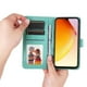 thumbnail image 5 of Funda tipo cartera FOXDOCK para Vivo V25E 4G , diseño girasol en relieve, cuero PU, cierre magnético, soporte y tarjetero, 5 of 5