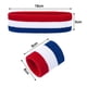 thumbnail image 5 of Conjunto de muñequeras deportivas, muñequeras de tela de felpa, muñequeras para el sudor, bandas para la cabeza que absorben la humedad y el sudor., 5 of 8