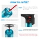thumbnail image 4 of Encendedor Samniu Jet Flame de gas butano recargable, paquete de 4 unidades, 4 of 9