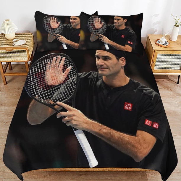 Roger Federer Simple Function Soft Fabric Quick Wash Long Lasting Duvet Cover Sets for Daily Comfort