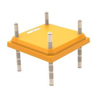 Magideal - Calentador Eléctrico De Placa Calefactora Para Criadora, Almohadilla Calefactora De Seguridad Para Gallinero, Altura Ajustable, Fácil De Instalar Para Amarillo 25X25Cm
