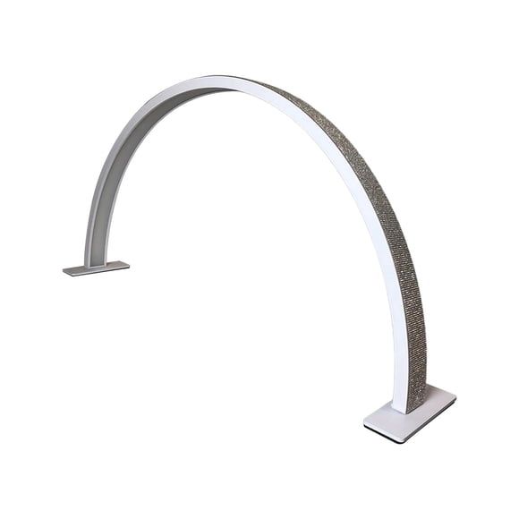 Lámpara de escritorio para uñas de media , lámpara Nails Tech, lámpara de mesa para uñas de 20W, luz de pestañas para manualidades, salón, cejas, Diamantes de imitación blancos