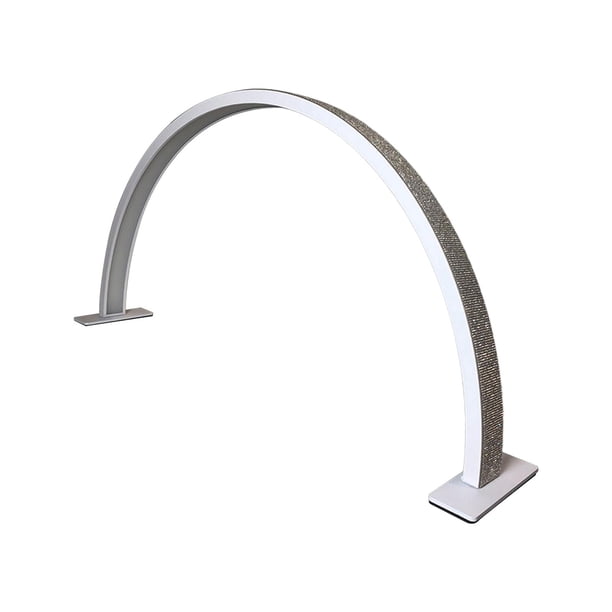 Lámpara de escritorio para uñas de media , lámpara Nails Tech, lámpara de mesa para uñas de 20W, luz de pestañas para manualidades, salón, cejas, Diamantes de imitación blancos