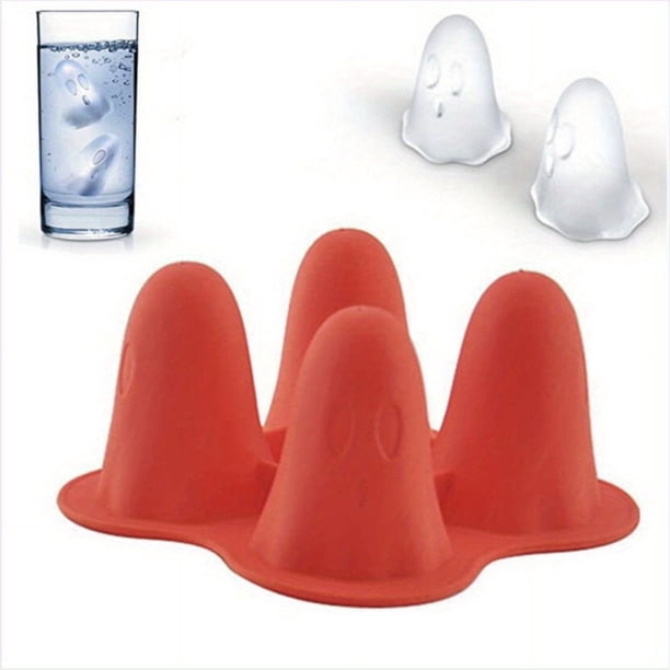 1pc Ghost Ice Cubes Tray, Funny Ice Cube Mold, Halloween Party Ghost Mold For Ice Cubes, Soap, Chocolate, Candle, Candy, Jello Shot