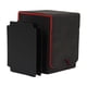 thumbnail image 4 of Estuche De Cuero Para Cartas 100+ Fundas Para Tarjetas De Visita Negro Rojo, 4 of 5