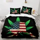 thumbnail image 1 of Marijuana Weed Leaf Duvet Cover Green Maple Leaves Bedding Set for Adults Palm Leaves 2/3pcs Polyester Quilt Cover Bed Sheets, 1 of 5