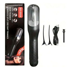 Aventura Store - Plancha 2 En 1 Cortar Puntas Abiertas Para Cabello Recargable Tipo C