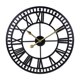 thumbnail image 3 of Reloj De Pared Vintage Relojes De 40 Cm Relojes Decorativos De Oscilación Silenciosa Mano De Plata, 3 of 5