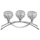 thumbnail image 1 of Portavelas De Cristal De Lujo Para Centro De Mesa De Comedor De Banquete Plateado, 1 of 5