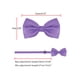 thumbnail image 4 of INSPIRE CHIC Pajaritas de Hombre con Lunares Pre-Atadas para Bodas y Fiestas Color Púrpura Talla Única, 4 of 5