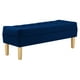 thumbnail image 2 of Banqueta Wood 2c Felpa 05 Azul Marino, 2 of 4