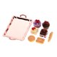 thumbnail image 4 of 1 Juego 1:12 Casa De Mu?ecas Mini Plato De Pastel De Comida Juguete Para Ni?os Para Adorno De Cocina Rosa Dorado, 4 of 5