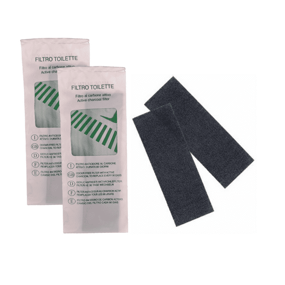 Pack 2 Filtros Carbón Activado Baño Sanitario Gato Repuesto