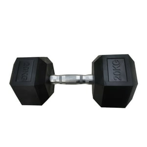 Atletis - Mancuerna Hexagonal 20 Kg Negro