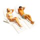 thumbnail image 3 of Figuras De Personas De Resina Silla De Playa Escena En Miniatura Para Micro Paisaje Blanco, 3 of 5