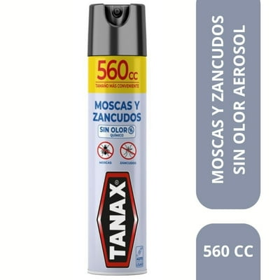 Insecticida Aerosol Moscas Y Zancudos Sin Olor Lata 560 Ml Tanax