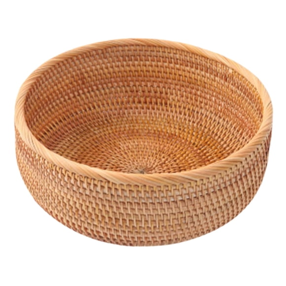 Cestas De Mimbre Para Frutas, Tejido De Ratán Para Picnic DIY Para Mesa, Verduras Para El Hogar, 26x11cm