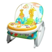 Genérico - Silla Mecedora 3 En 1 Azul