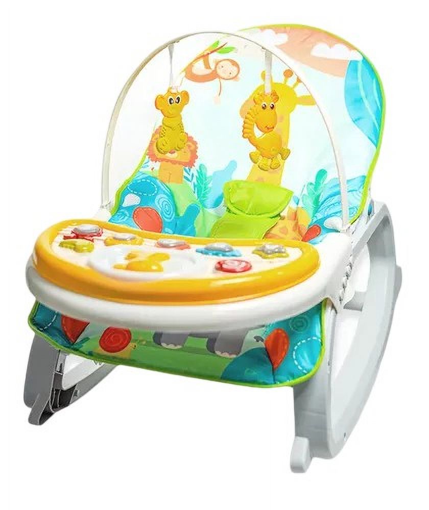 Genérico - Silla Mecedora 3 En 1 Azul