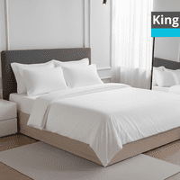 Genérico - Juego De Sábanas Blancas King