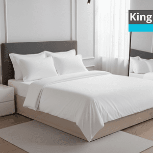 Genérico - Juego De Sábanas Blancas King