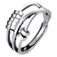 thumbnail image 1 of ajustable Paz Apilamiento con abalorio Abierto Retro Preocupación del estrés s giratorios Joyas para Día de San Valentín, 1 of 5