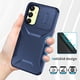 thumbnail image 5 of Funda Resistente para Samsung Galaxy A25 5G con Tapa Deslizante y Protección Militar Azul, 5 of 6