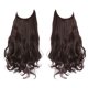 thumbnail image 1 of Xiao Hua Extensión de Cabello con Alambre de Línea de Pesca invisible, Fibra Sintética Larga Ondulada Rizada, Extensión de Cabello Estilo Diadema Ajustable, 22 inch Castaño Oscuro, 1 Pieza, 1 of 4