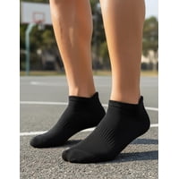 M Milano - Calcetín Negro Corto Tobillera 12 Pares Negro 35-39