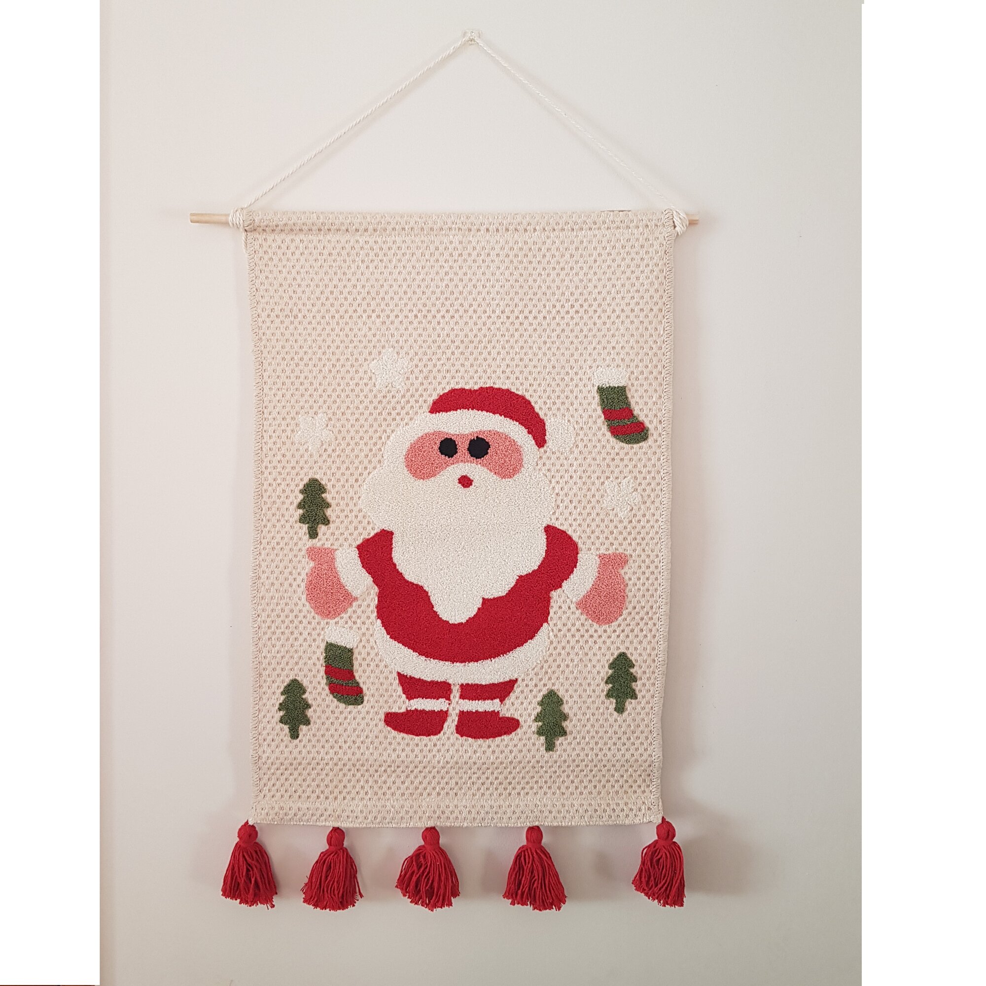 Bohemik - Tapiz Mural Boho Navideño Bordado