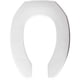 thumbnail image 1 of Asiento para inodoro Bemis 2155CT comercial, frente abierto, blanco, 1 of 7