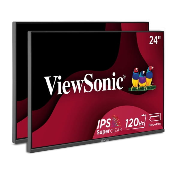 Monitor ViewSonic VA2456A-MHD_H2 de 24 pulgadas, 1080p IPS, 120 Hz