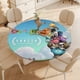 thumbnail image 4 of Fuera del nido-theme Fitted Round Tablecloths Elastic Edged Table Covers Waterproof Table Cloth for Kitchen Holiday Party Tables Decor 150cm, 4 of 6