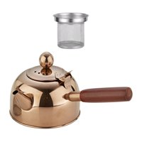 Bothyi - Hervidor De Agua Portátil De Acero Inoxidable Para Té, Para Picnic, Restaurante, Cocina, Marrón