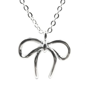 Lukso - Collar Colgante Lazo En Plata 925